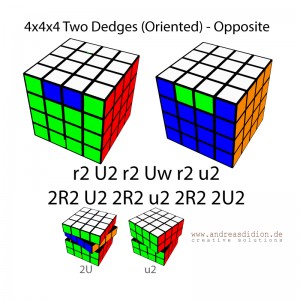 Zauberwürfel-Cube-4x4x4-Two-Dedges-(Oriented)-–-Opposite-–-PLL-Parity-Case